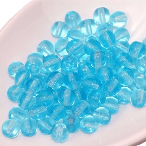Helder Turquoise tsjechische glaskralen Ronde de tsjechische Glas Spacer Kralen Duidelijk tsjechische Kralen Turquoise Ronde Kraal Turquoise
