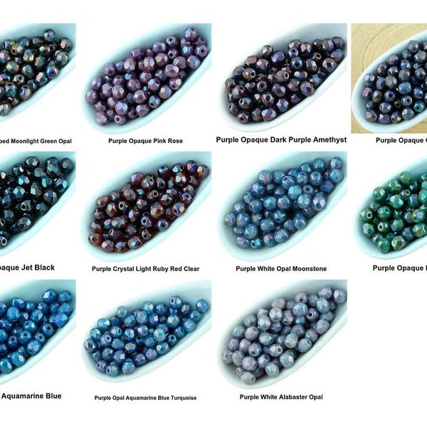 Tschechische Glas Spacer Beads 4mm