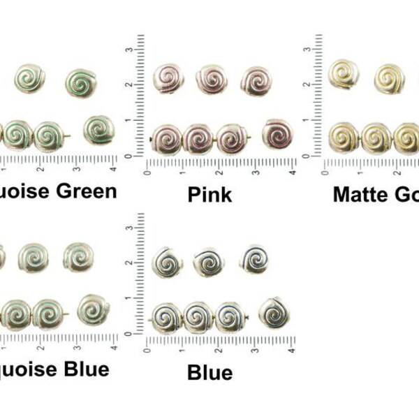 Flat Spiral Shells Etsy