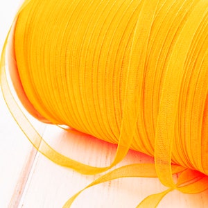 22m al 72,2 ft 24yds Sottile Nastro di Organza Artigianato Tessuto Decorativo Nozze Kanzashi 6mm 1/4in