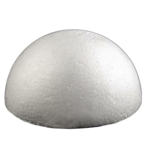 1pc Blanco Diy de Poliestireno Hemisferio Ø19cm, la Artesanía de Espuma, Navidad Artes, Artes Suministros, Artes, Artesanías, Bailes, Sumini
