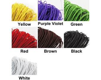 8m 26ft 8.7yrd Round Nylon Elastic Stretch Cord Beading Rope Knotting String Shamballa Kumihimo Macrame Mala Thread 1.5mm