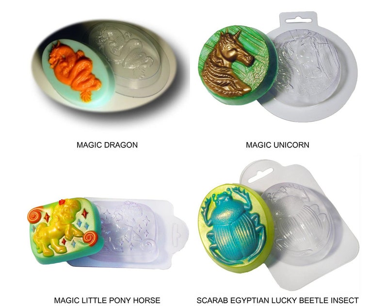1pc Magic Animal Plastic Soap Making Mold Gift For Her For Him Mould