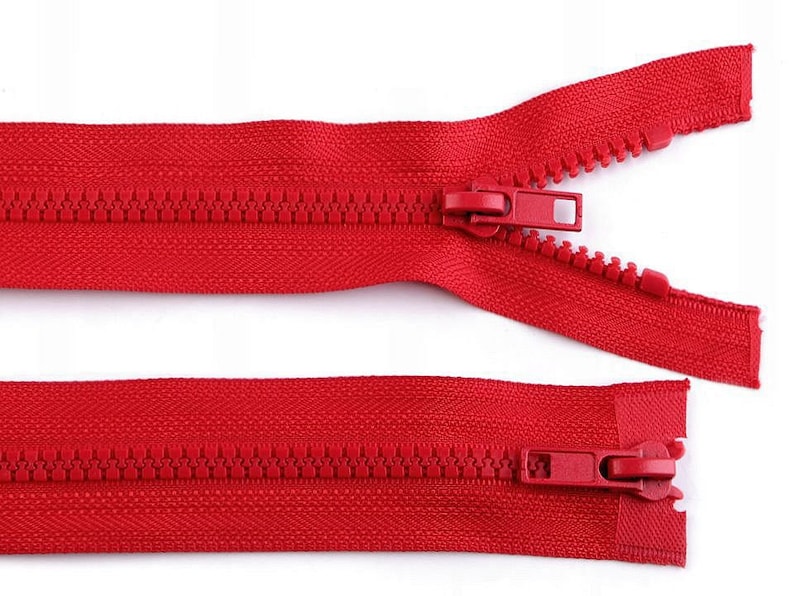 1pc Plastic Jacket Zipper 5mm Open-end Zipper 2 Sliders Length Vislon With Two Two-way Zippers Haberdashery