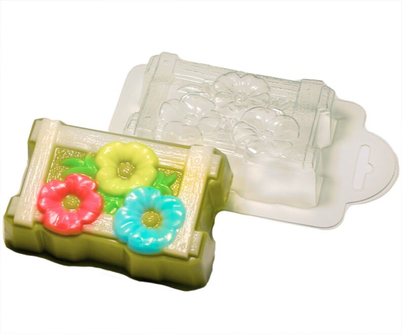 1pc Petunia Flower Plastic Soap Making Mold Gift For Her For Him Mould 98x64x29mm