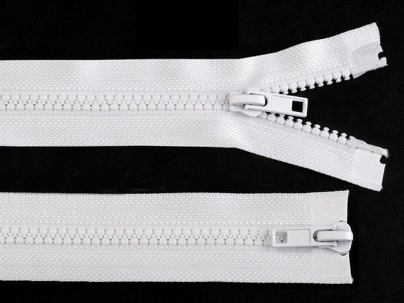 1pc Plastic Jacket Zipper 5mm Open-end Zipper 2 Sliders Length Vislon With Two Two-way Zippers Haberdashery