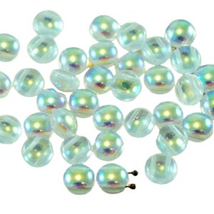 New Shape 30pcs Candy Round Domed 2 Two Hole Weaving Czech Glass Beads 8mm image 5