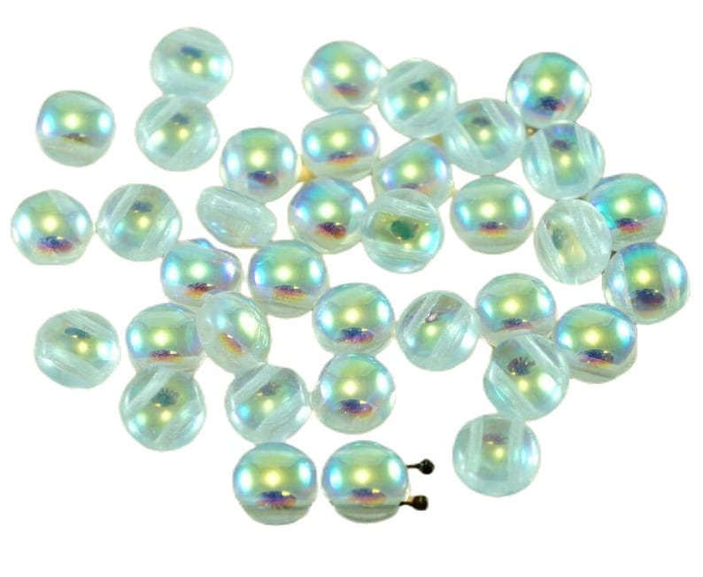 New Shape 30pcs Candy Round Domed 2 Two Hole Weaving Czech Glass Beads 8mm image 5