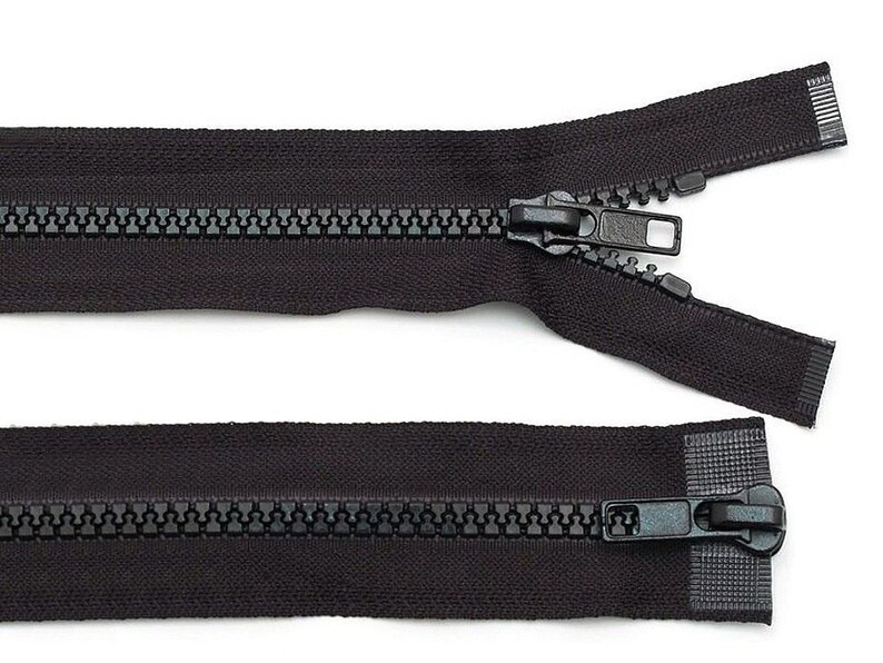 1pc Plastic Jacket Zipper 5mm Open-end Zipper 2 Sliders Length Vislon With Two Two-way Zippers Haberdashery