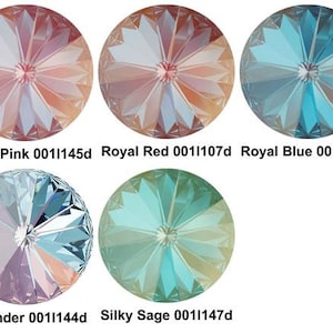 2pcs di di Delite Giro Rivoli Cristalli di Vetro 1122 Castoni di pietre SWAROVSKI Strass Sfaccettato 14mm