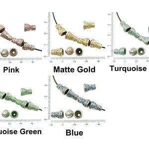 12pcs Antique Silver Tone Patina Waschen Großes Loch Perlen Cap Cone Floral Tassel Bali Tschechische Metall Erkenntnisse 10mm x 7mm