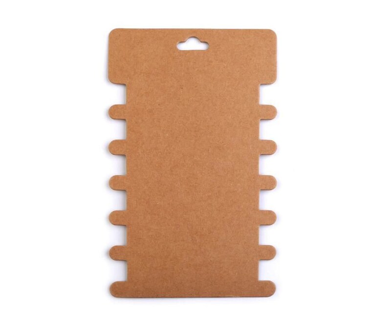 100pc Natural Brown Paper Card Packaging Bobbin Spool Etsy