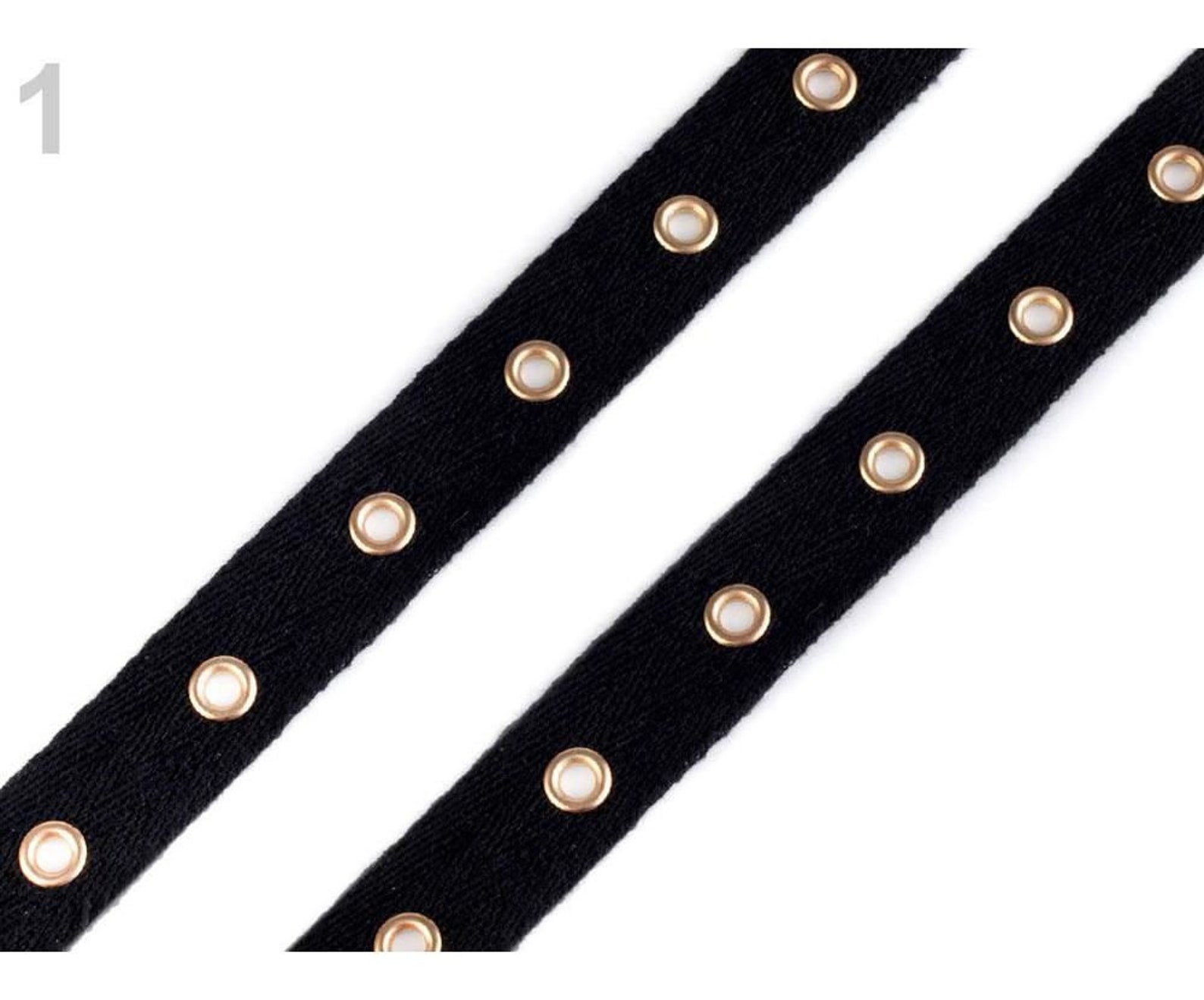 9m Black Metal Grommet / Eyelet Tape Width 20mm Clothing Etsy