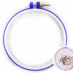 Blaue Kunststoff-Stickerei-Kreis Cross Stitch-Hoops Zoll