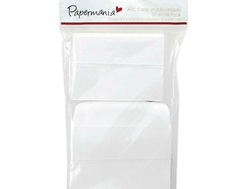 6x9 Mini Cartes Atc Une des Enveloppes 50pcs Blanc, Carte Cadeau, Carte Vierge, Carte d'Anniversaire, Docrafts, Rectangulaire, Cartes de Voe