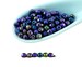 100pcs Metallic Iris Purple Blue Round Czech Glass Beads Faceted Fire Polished Small Spacer 3mm 