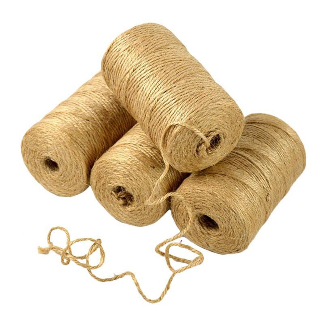 1 Spool 100m 109yds Natural Brown Linen Craft Rustic Cord, Decor Rope ...