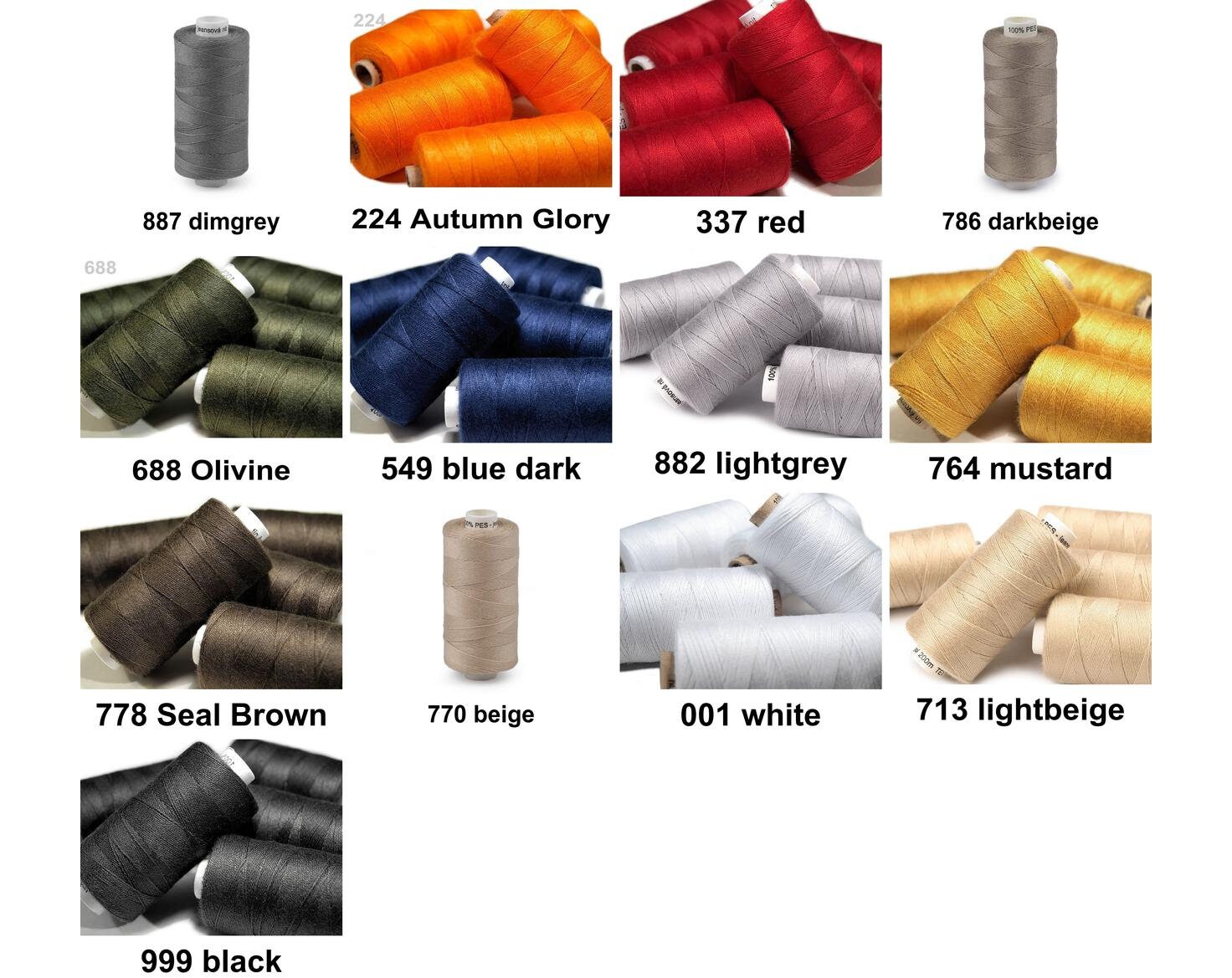 1pc 100 Polyester Jeans Sewing Thread 200m 30x3 Other Threads Etsy UK