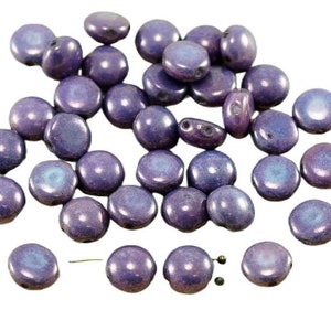 New Shape 30pcs Candy Round Domed 2 Two Hole Weaving Czech Glass Beads 8mm image 4
