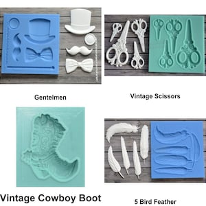 1pc Vintage 3d Silicone Uv Epoxy Resin Mold Clay Scrapbooking Mould Jewelry Wax Gypsum Cookie