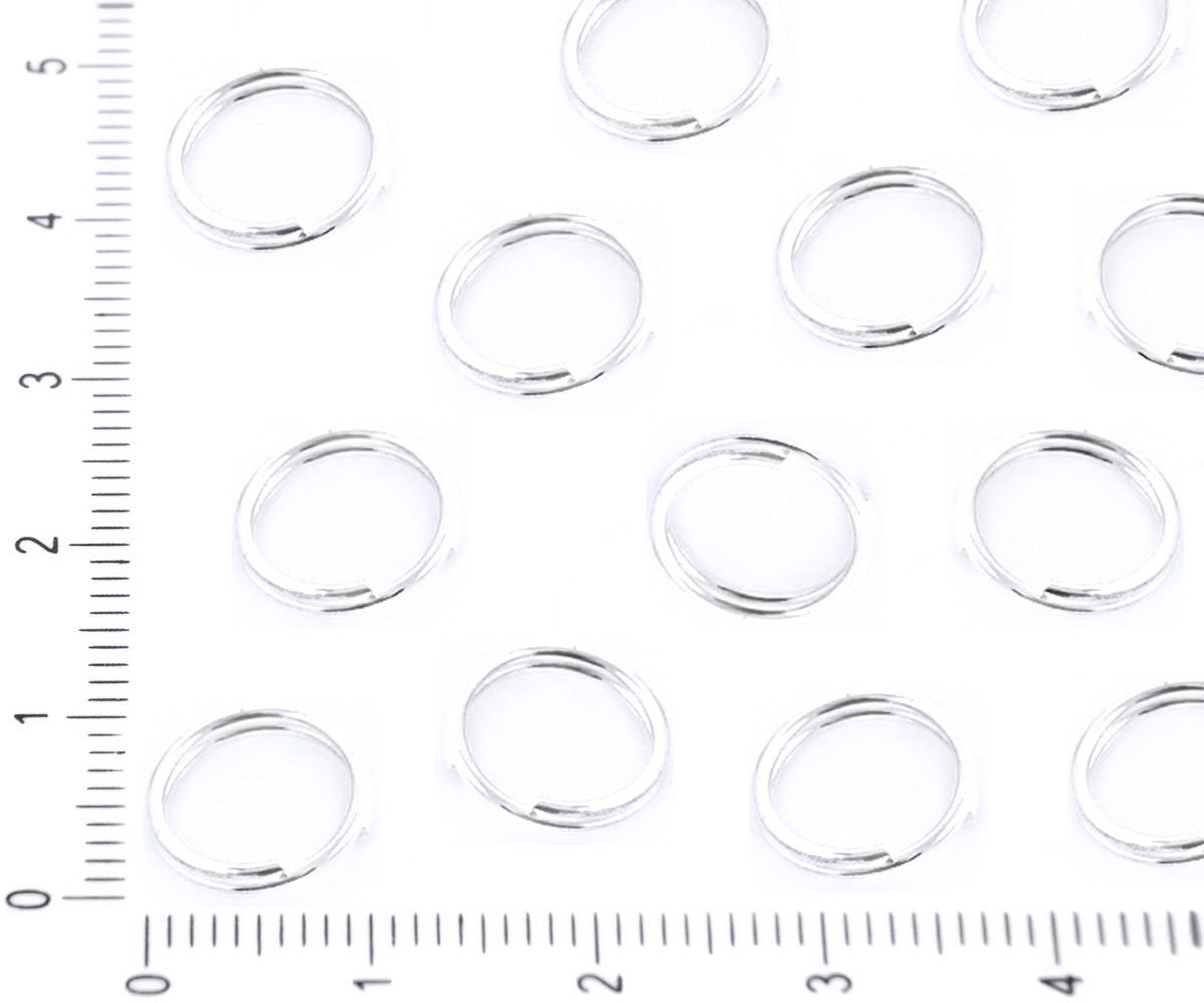 200pcs Stainless Steel Split Rings, Double Rings, Split Jump Rings