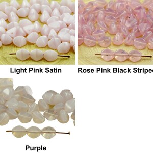 50pcs Opal Large Pinch Bicone Faceted Czech Glass Beads Spacer 7mm