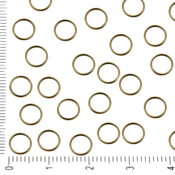 100pcs Bulk Antique Bronze Open Jump Ring Linking Round Donut For Jewelry Making Metal Findings Gauge 23 Wholesale 6mm x 0.6mm