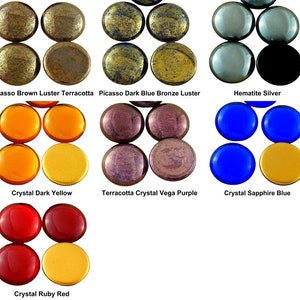 1pcs Round Domed Czech Glass Cabochon 25mm