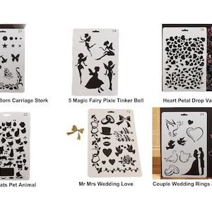 1pc di di di di Plastica per la Decorazione della Casa Modello Righello fai da te Carte Scrapbooking Hollow Disegno Muro di Graffiti Design