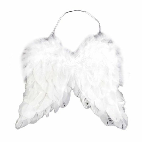 1pc Hite Plumes des Ailes d'Ange 21x25cm, Cadeau de Noël, Art des Vacances, de l'Art de Noël, des Boules Et de la Pendaison des Ornements, D