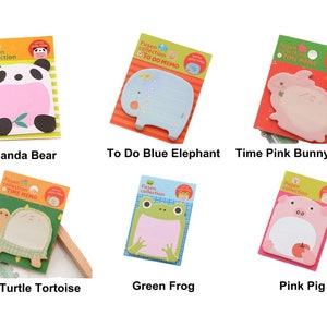 1pc di Carta Cute Animal Cartoon Memo Pad Adesivi Decal Sticky Notes Scrapbooking e fai da te Kawaii Notepad Diario di