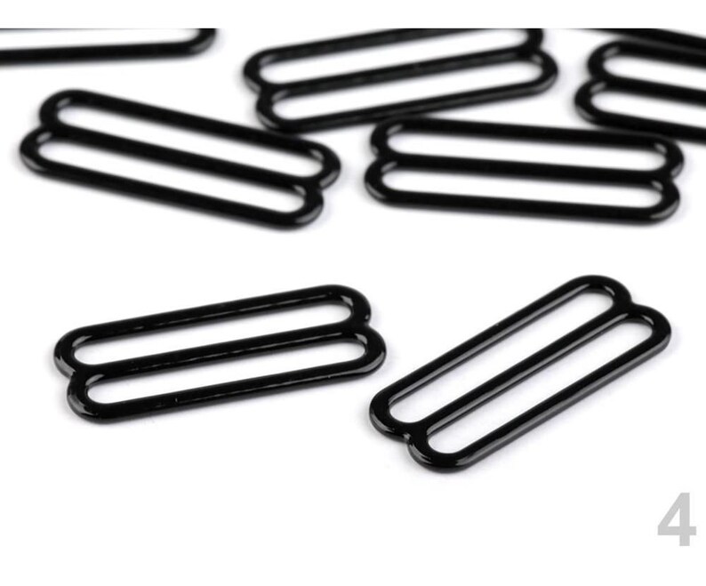 10pc Hook Bra Strap Adjustment Slide Hook Width 30mm Lingerie And Swimwear Components Swim /& Corsetry Haberdashery