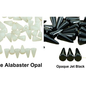 20pcs de Spike Cone Queda checa Contas de Vidro x 5mm
