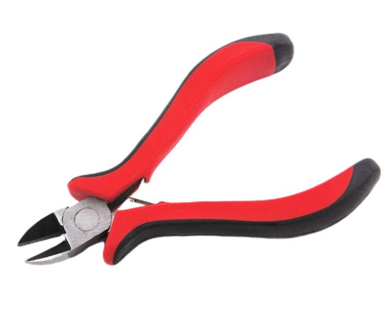 1pc Red Black Pliers Wire Cutters Jewelry Making Tools 109mm x 91mm