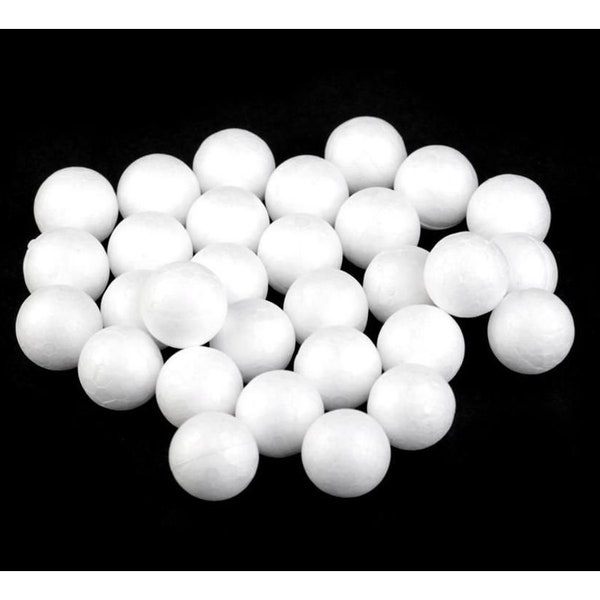 1bag White Polystyrene Balls Diy 2cm, Christmas Ornament, Christmas Arts, Arts Supplies, Arts Crafts, Craft Supplies, Decorations