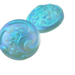 1pc Artesanal checa Vidro Fosco Crystal AB Cúpula Botão de Tamanho 8, 18mm