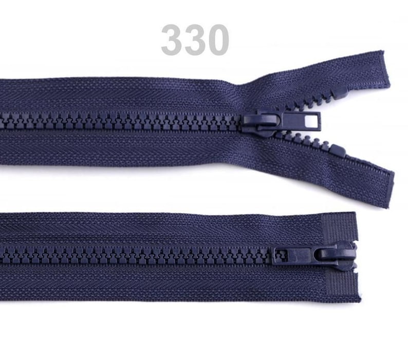 1pc Plastic Jacket Zipper 5mm Open-end Zipper 2 Sliders Length Vislon With Two Two-way Zippers Haberdashery