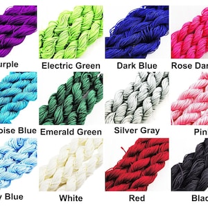 18m 57ft 19yrd Perlen Knüpfen String Shamballa Kumihimo Macrame Thread