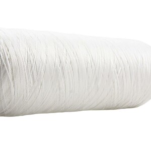 500m 546yrd Bianco 3-Filo di Nylon, Perline Fiocco Filo Cavo di Stringa Gioielli Intrecciato Corda Ritorta Nodo Ago Mestiere di 0,4 mm .016i