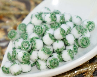 Perline Cattedrale Verde-marrone Da 8 X 6 Mm, Perline In Vetro Ceco - Foto 6