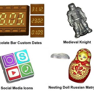 1pc Plastic Soap Making Wax Chocolate Gypsum Cheese Cookies Gelatin Mold Casting Food Grade Mould