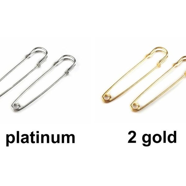 2pc Oversized Safety Pin 13x75mm Pin Safety Pin Pins Haberdashery