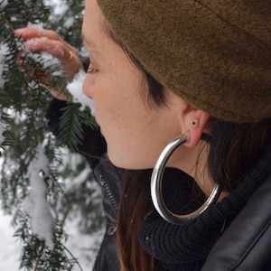 HUGE. Big Ear Weight Ring - Ear weights - Brass Ear Weight - Earrings - Gauge earrings - Gauged Ears - Brass - Expander - Tribu .EWS6