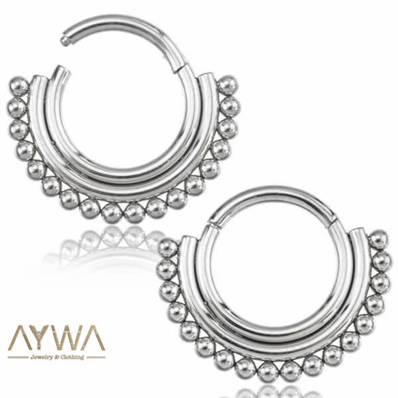 nose ring septum tragus silver plated piercing gold plated septum piercing nose piercing gold plated cartilage tribal septum small