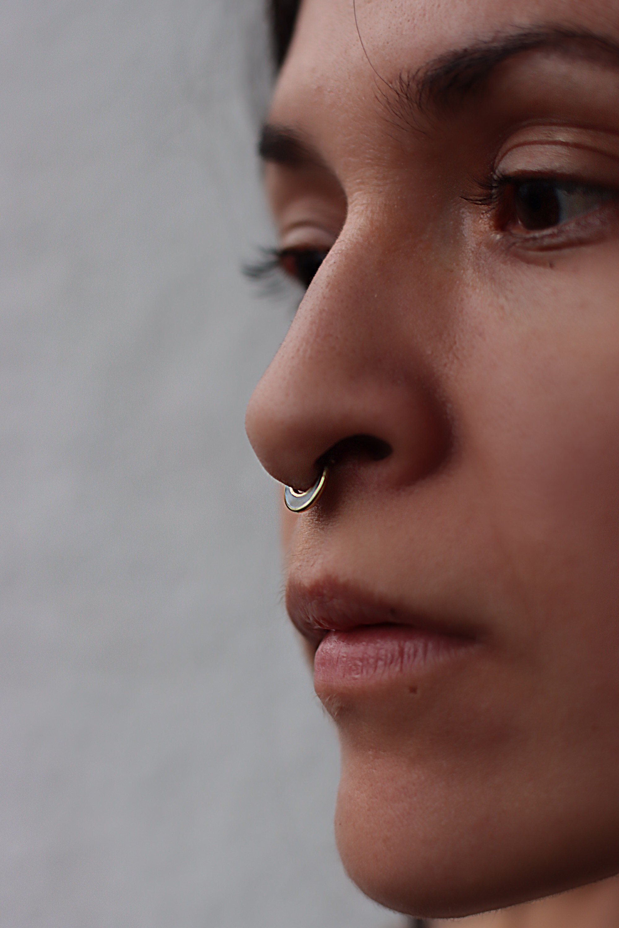 Amazon.com: Double Hoop Nose Ring Single Pierced-Silver Nose Ring Piercing-Spiral  Nose Ring-Single Pierce Double Hoop (Right Side, 6) : Handmade Products