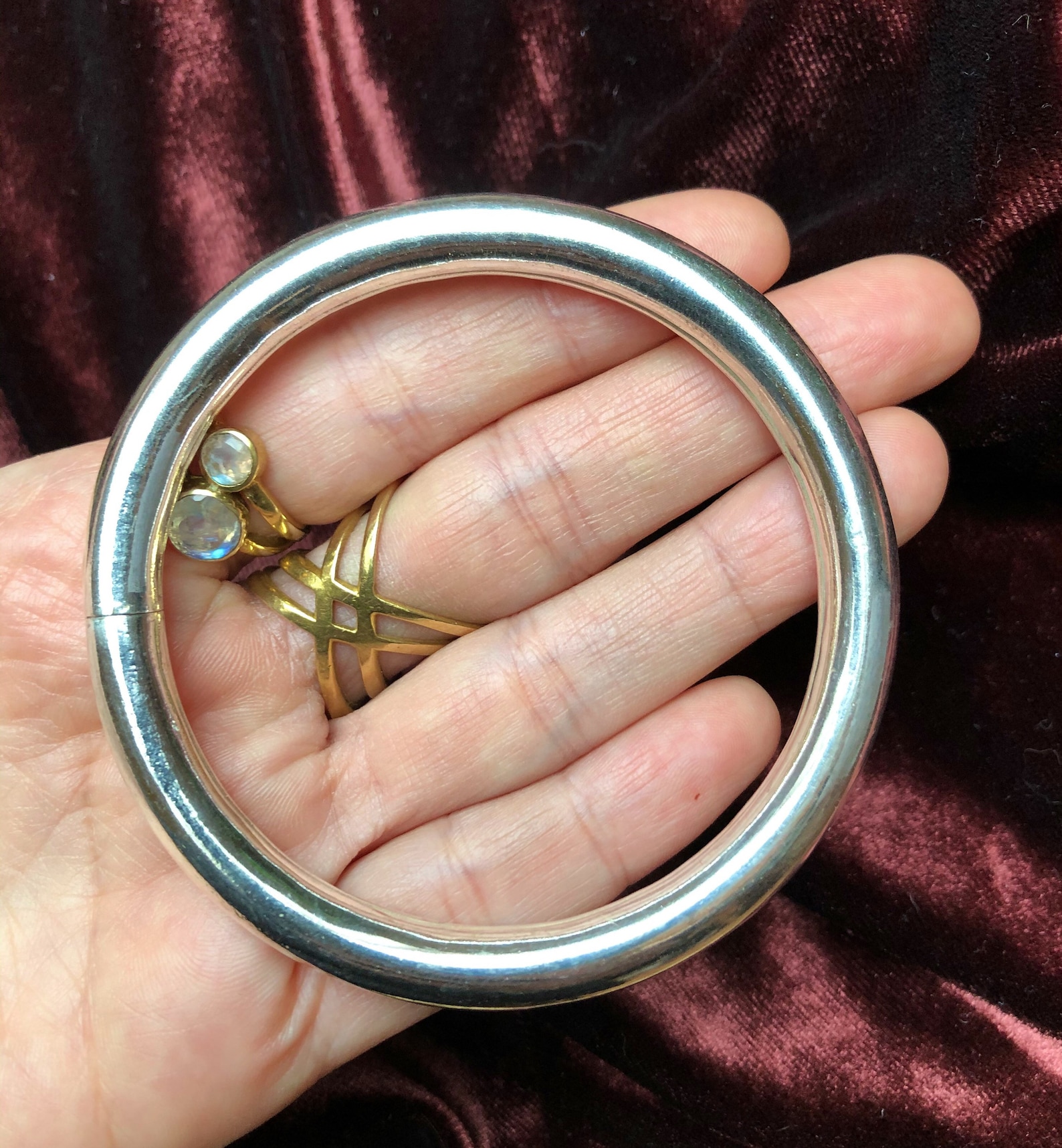 Big Ear Weight Ring Ear Weights Brass Ear Weight Etsy