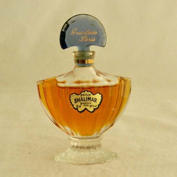 7.5ml Vintage SHALIMAR By Guerlain Perfume Bottle 1/4 OZ  Full
