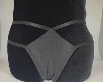 Burlesque G-String Adjustable Black Panty Base