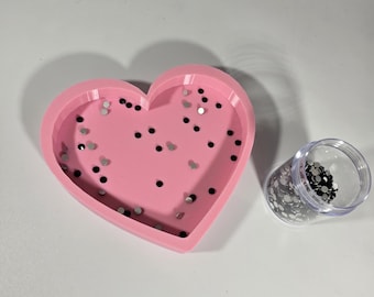 Heart Shaped Rhinestone Tray