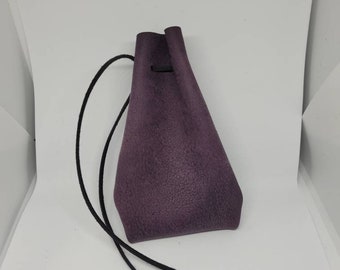 Premium Suede/Leather Drawstring Dice Bag